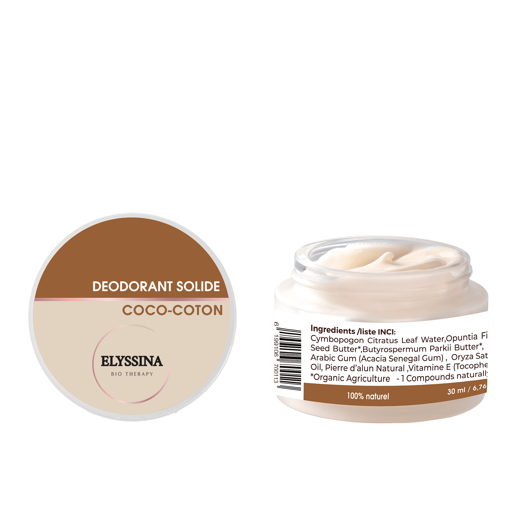 Déodorant Coco coton - Elyssina