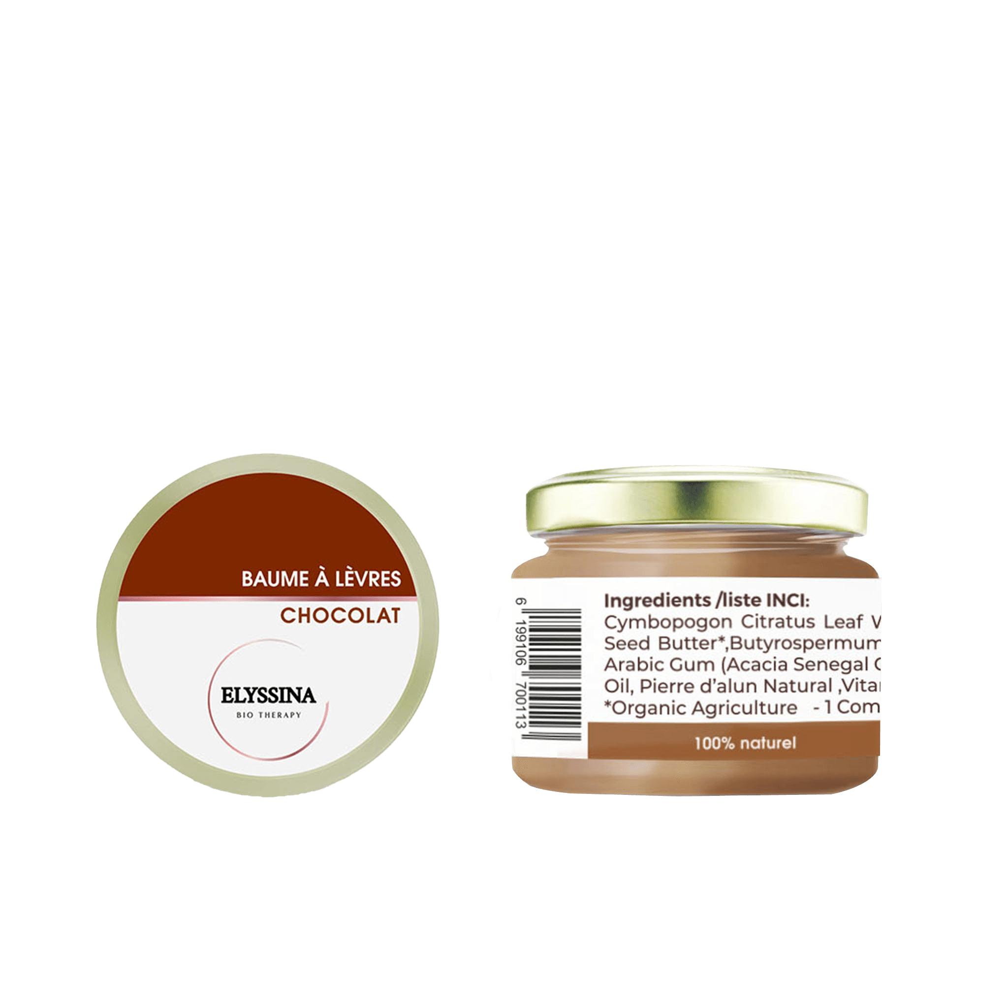 Baume à Lèvres Chocolat - Elyssina